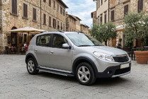 Renault Sandero 2007–2013 Bočne stopnice Duru (2 kosa, aluminij) fotografija 1