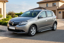 Dacia Sandero 2013–2020 Stranske stopnice RedLine V1 (2 kos, aluminij) fotografija 1