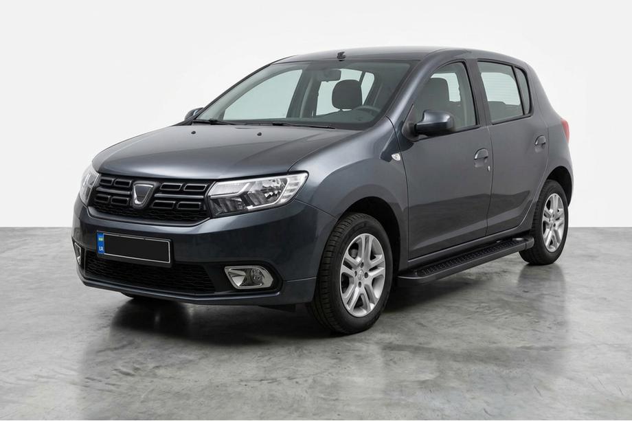 Renault Sandero 2013–2022 Bočne stopnice Allmond Black (2 kosa, aluminij) Image