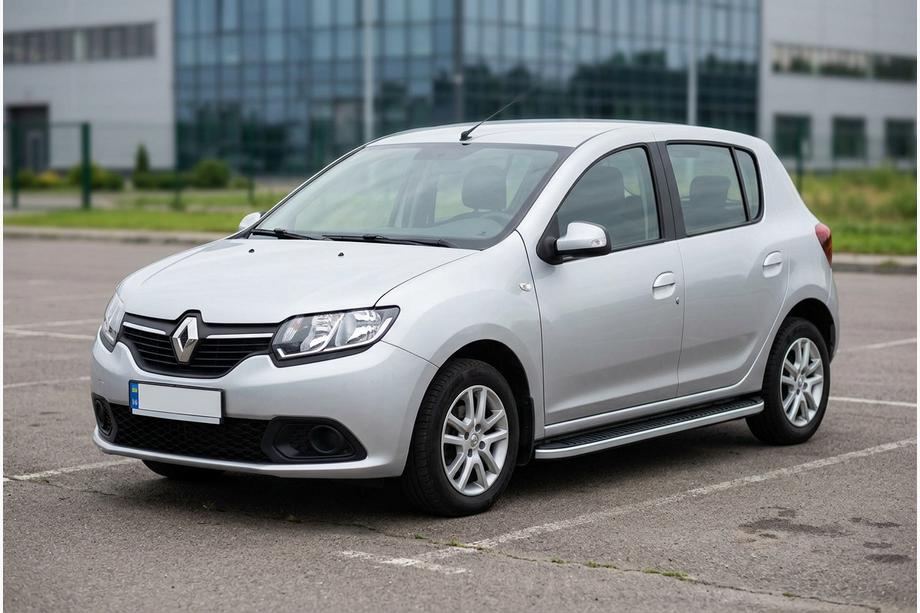 Renault Sandero 2013–2022 Stranske stopnice Tayga Grey (2 kos, aluminij) Image