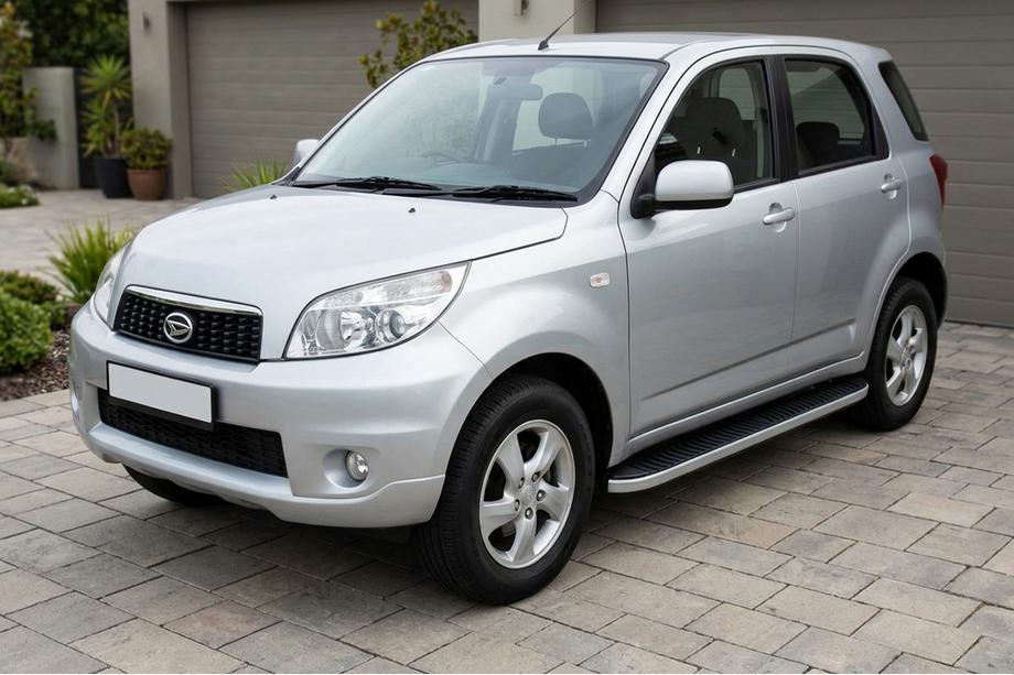 Daihatsu Terios 2006–2017 Stranske stopnice Tayga Grey (2 kos, aluminij) Image