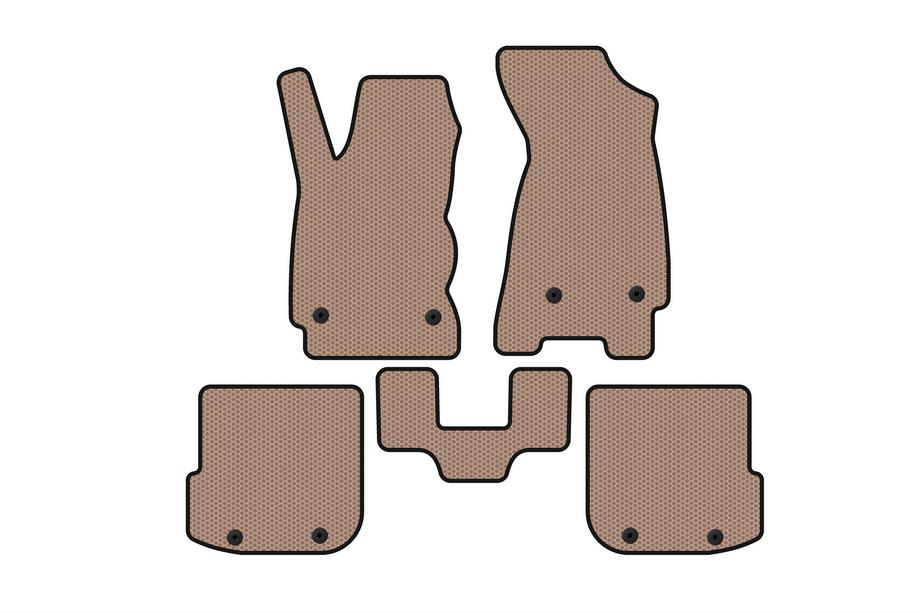 Audi A4 B5 1994–2001 Gumijasti tepihi za kabino Carsuit (Avant, beige) Image