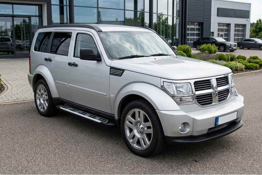 Dodge Nitro 2006–2011 Stranske stopnice Sunrise (2 kos, aluminij) Image