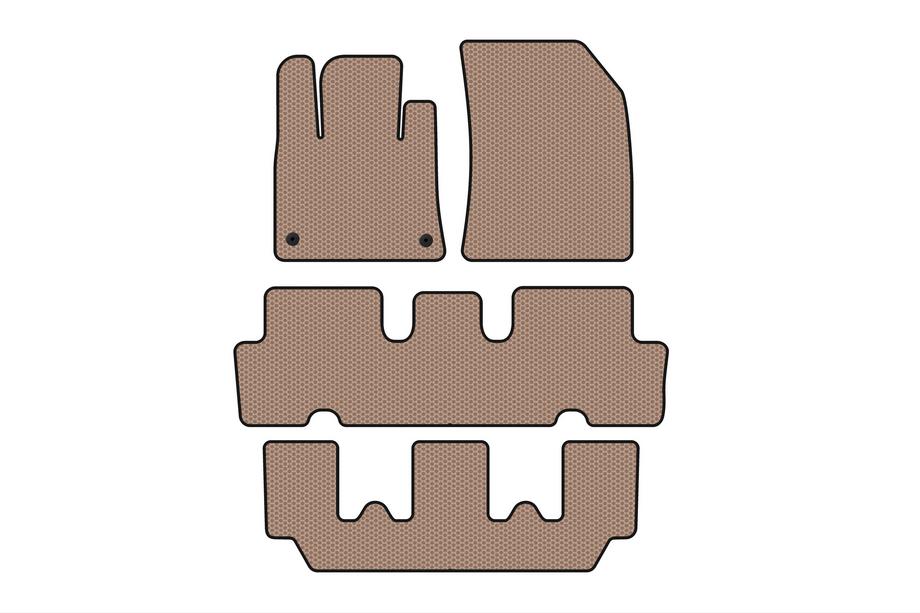 Citroen C-4 Picasso 2013–2022 Gumijaste preproge za notranjost Carsuit V1 (3 vrste, bež) Image