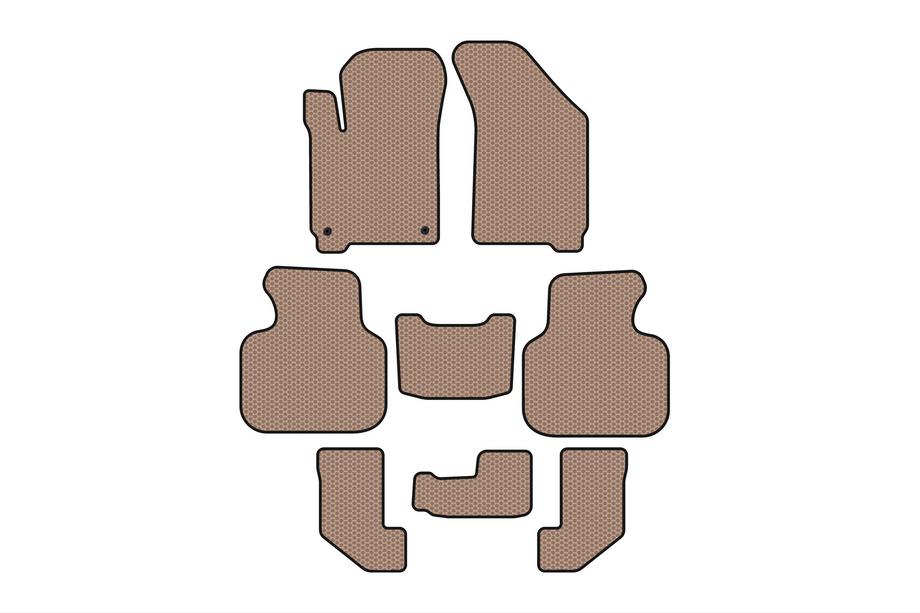 Dodge Journey 2008–2020 Gumijaste preproge Carsuit (2008-2011, 3 vrste, bež) Image