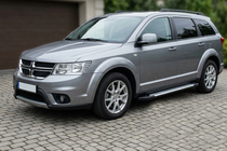 Dodge Journey 2008–2020 Stranske stopnice Allmond Grey (2 kosa, aluminij) fotografija 1