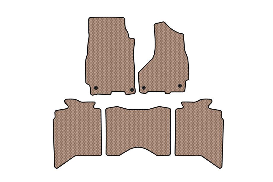Dodge RAM (DS/DJ/D2) 2009–2024 Gumijasti tepihi Carsuit (2013+, 5-sedežni, bež) Image