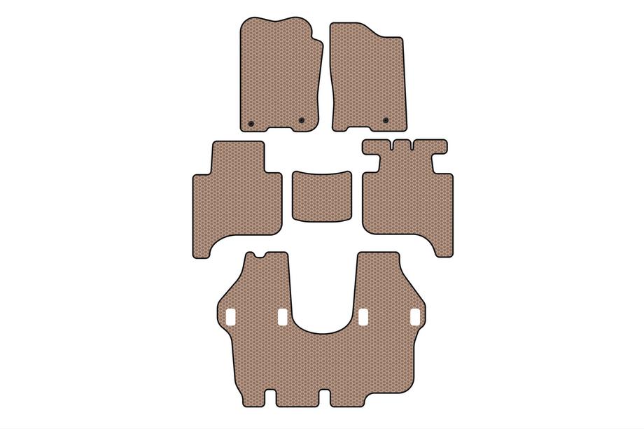 Infiniti QX56 2004–2010 Gumijasti talni tepihi za notranjost Carsuit (3 vrste, 2004-2008, bež) Image