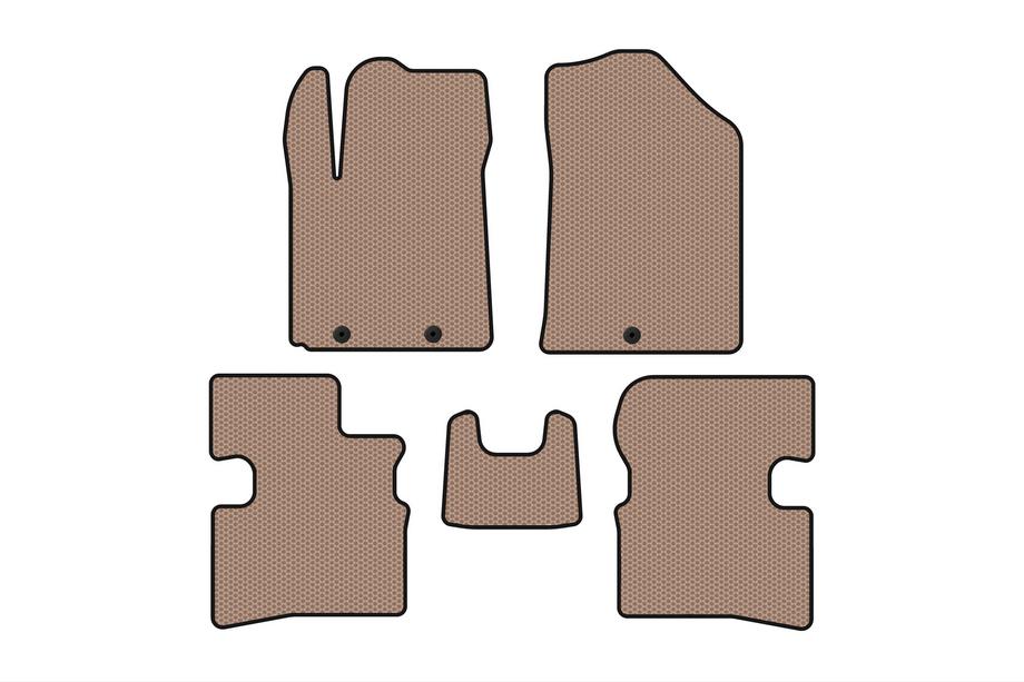 Kia Picanto 2004–2011 Gumijasti tepihi za avto Carsuit (2009-2011, HB, bež) Image