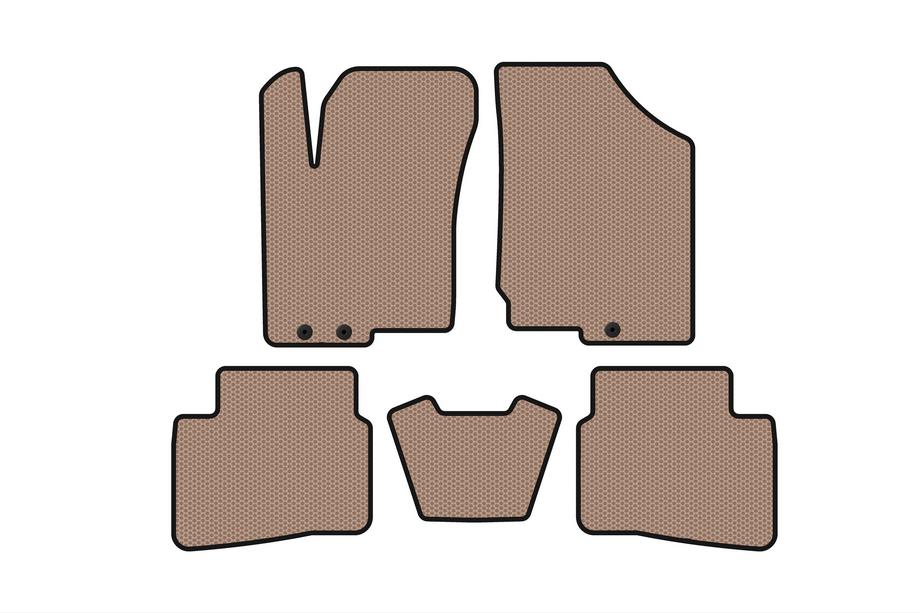 Kia Forte 2008–2024 Gumijaste preproge za notranjost Carsuit (2008-2012, bež) Image