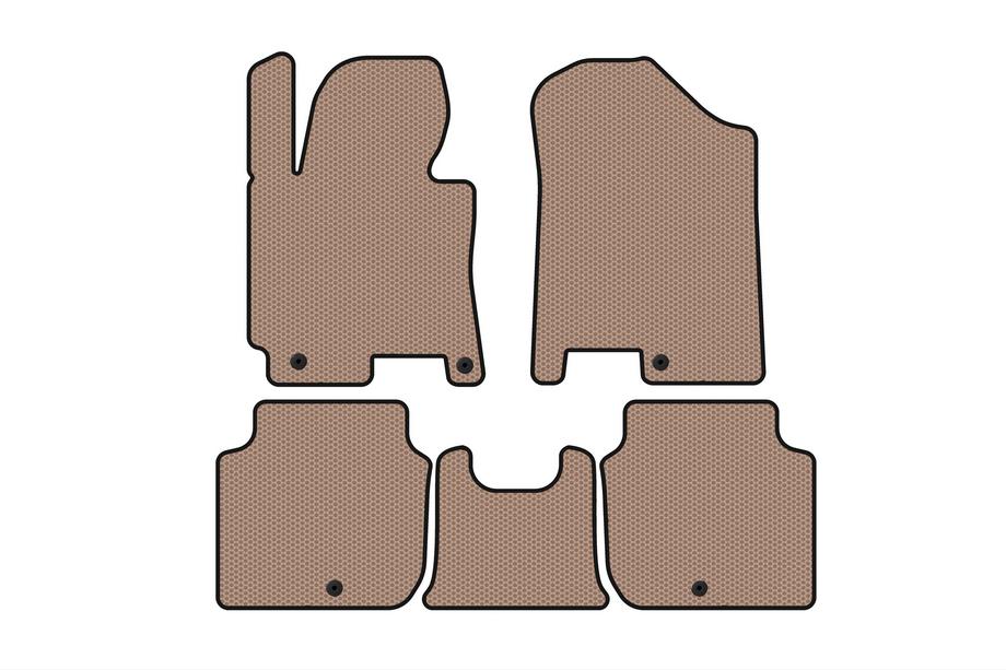 Kia Forte 2008–2024 Gumijasti tepihi za notranjost Carsuit (2012-2016, bež) Image