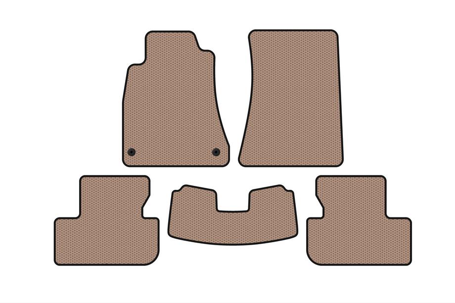 Lexus IS 2005–2013 Gumijasti tepihi Carsuit (SD, 2WD, bež) Fotografija 1