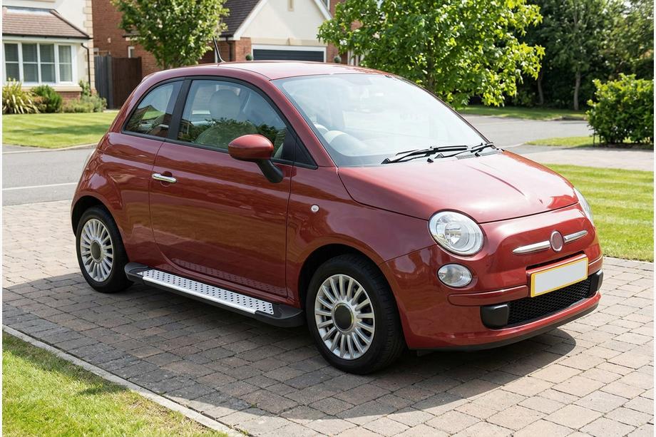 Fiat 500/500L 2013–2022 Stranske stopnice Allmond Grey (2 kosa, aluminij) Image