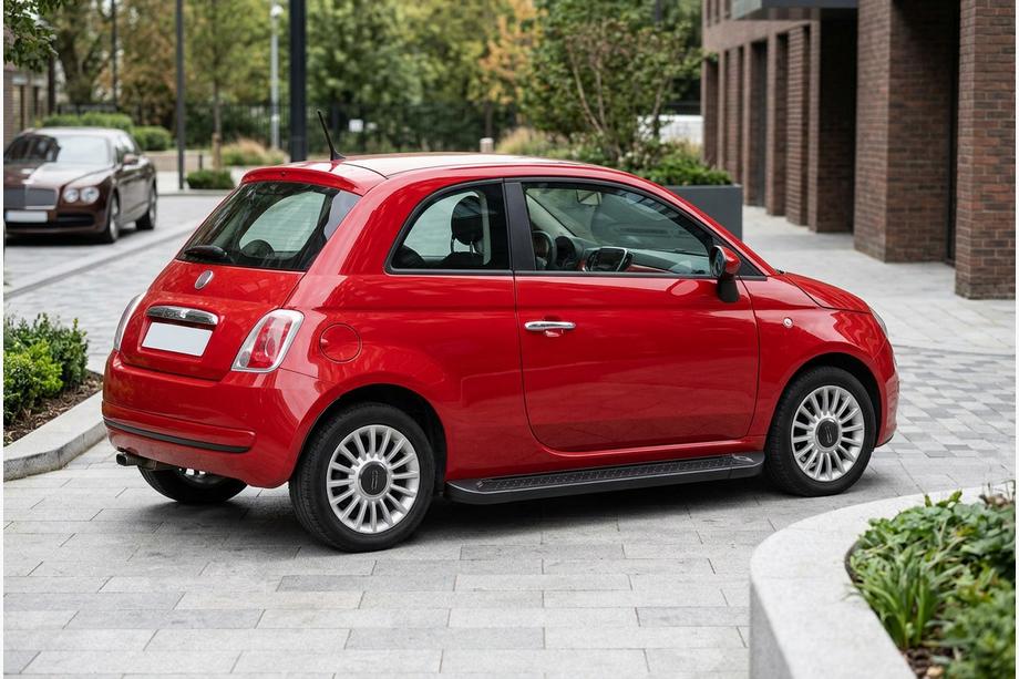 Fiat 500/500L 2013–2022 Bočne stopnice Allmond Black (2 kosa, aluminij) Image
