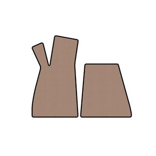 Gumijasti tepihi za notranjost Carsuit (Roadster, Beige) Smart 1998–2007 fotografija 1