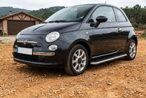 Fiat 500/500L 2013–2022 Stranski pragovi Maydos V1 (2 kos, aluminij ↗ nerjaveče jeklo) fotografija 1