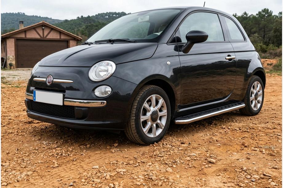 Fiat 500/500L 2013–2022 Stranski pragovi Maydos V1 (2 kos, aluminij ↗ nerjaveče jeklo) Image
