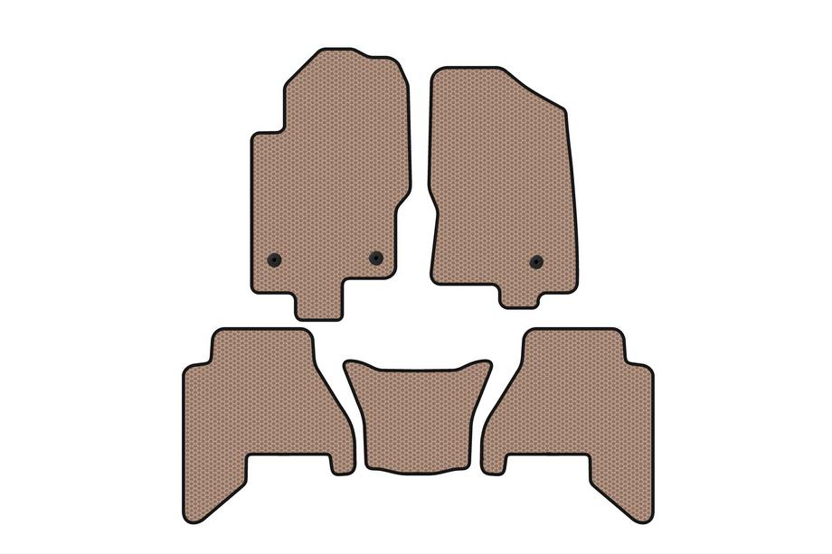 Nissan Pathfinder R51 2005–2014 Gumijasti tepihi za avto Carsuit V2 (2 vrsti, Bež, 2010-2014) Image