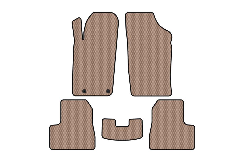 Peugeot 206 1998–2024 Gumijasti tepihi za notranjost Carsuit (2009-2013, Bež) Image