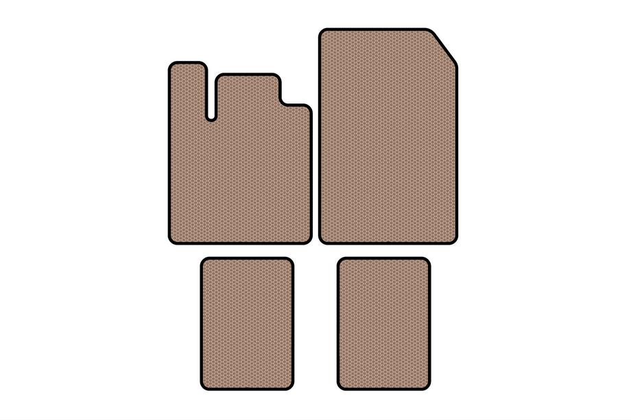 Renault Twingo 2007–2014 Gumijasti tepihi Carsuit (Bež) Image