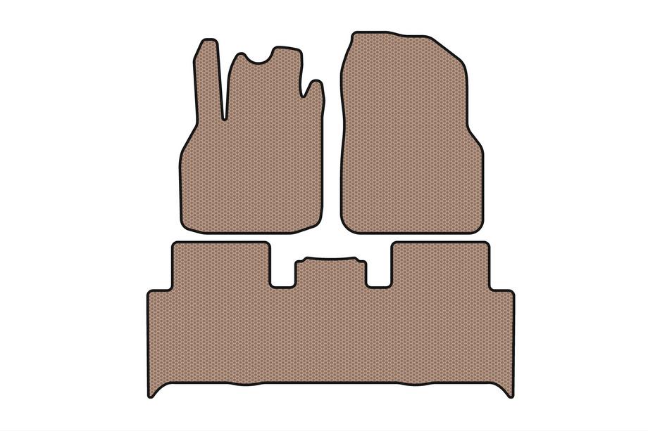 Renault Scenic/Grand 2003–2009 Gumijasti tepihi Carsuit (2 vrsti, bež) Image