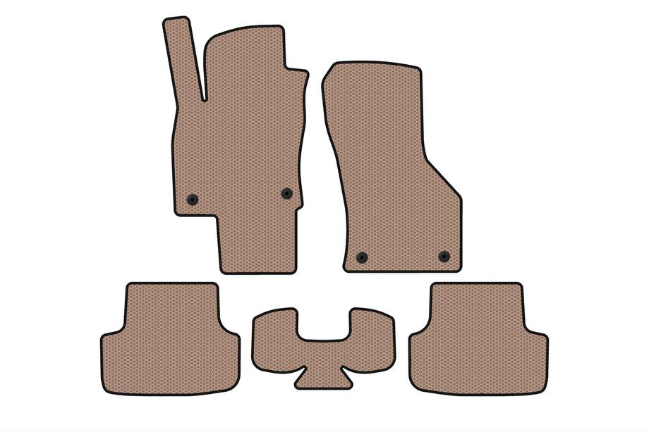 Seat Leon 2013–2020 Gumijasti tepihi Carsuit (Bež) Image