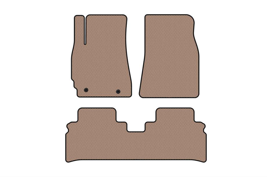 Toyota Highlander 2000–2008 Gumijasti tepihi Carsuit (Bež) Image