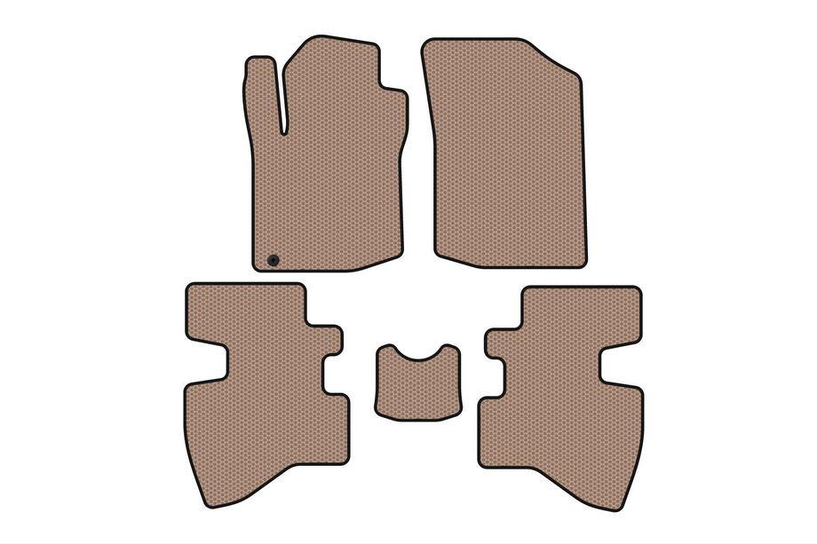Toyota Aygo 2007–2014 Gumijasti tepihi Carsuit (2007-2009, HB, 3-vratni, bež) Image