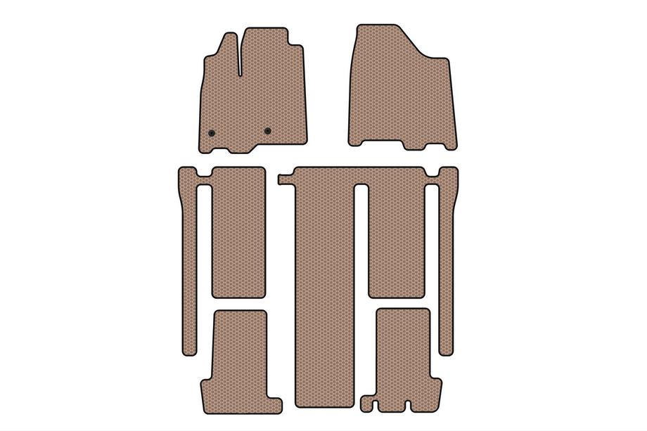 Toyota Sienna 2010–2020 Carsuit gumijaste preproge za notranjost (3 vrste, bež) Image