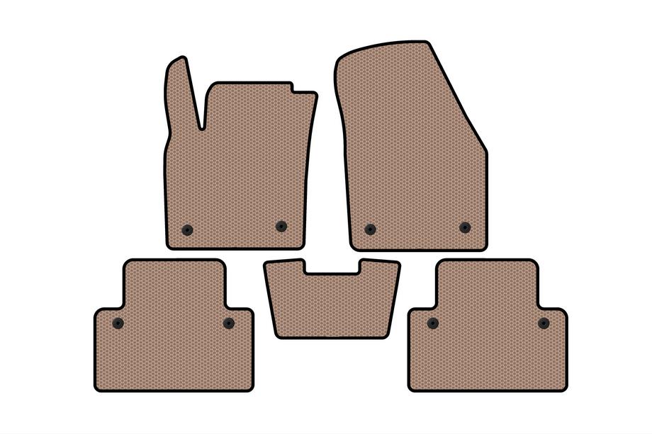 Volvo C30 2006–2012 Gumijasti tepihi Carsuit (HB, 3-vratni, bež) Image