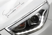 Hyundai IX-35 2010–2015 Kromirane obrobe žarometov (2013-2015, 2 kos, plastika) fotografija 1