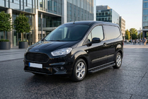 Ford Courier 2014–2023 Bočne stopnice Allmond Black (2 kos, aluminij) fotografija 1