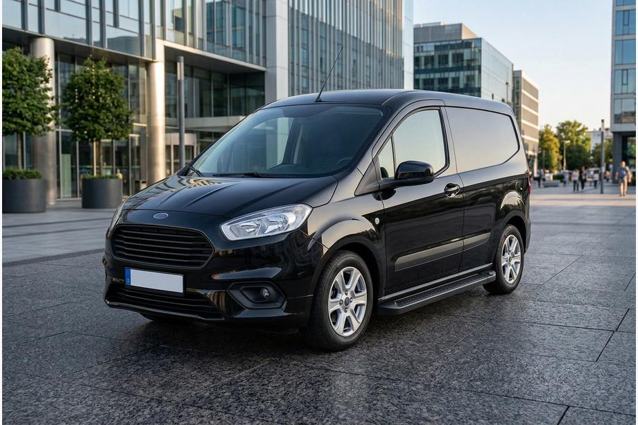 Ford Courier 2014–2023 Bočne stopnice Allmond Black (2 kos, aluminij) Image