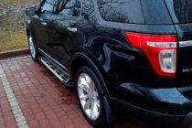 Ford Explorer 2011–2019 Stranske stopnice Sunrise (2 kos, aluminij) fotografija 3