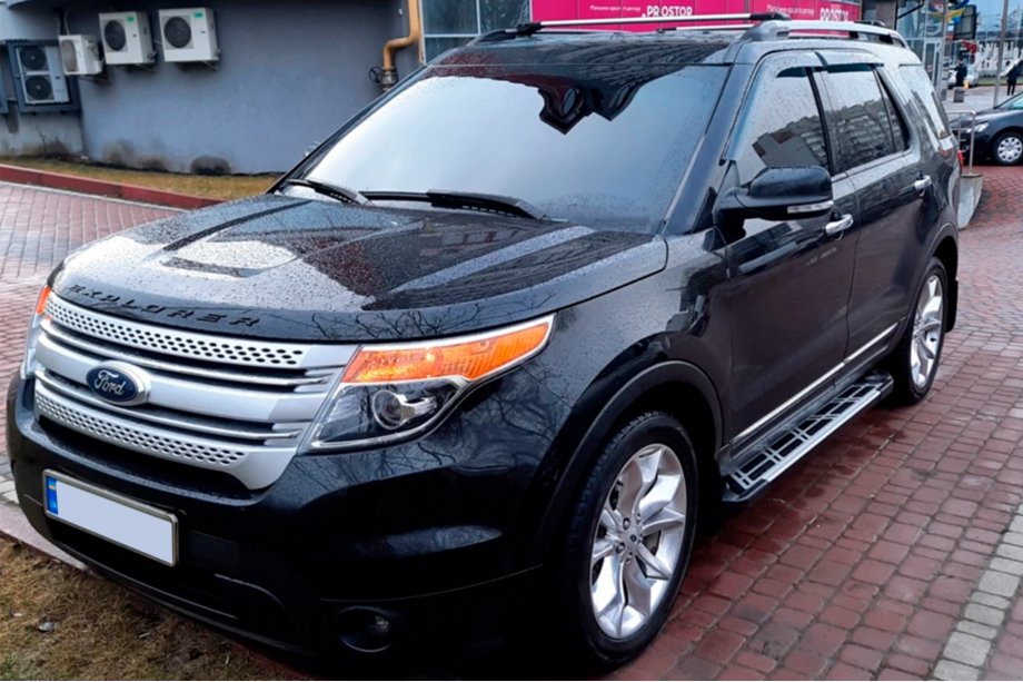 Ford Explorer 2011–2019 Stranske stopnice Sunrise (2 kos, aluminij) Image
