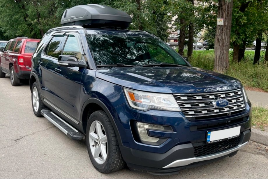 Ford Explorer 2011–2019 Stranske stopnice RedLine V1 (2 kos, aluminij) Image