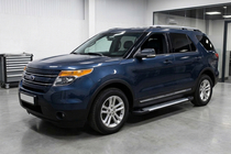 Ford Explorer 2011–2019 Stranski pragovi Line (2 kos, aluminij) fotografija 1