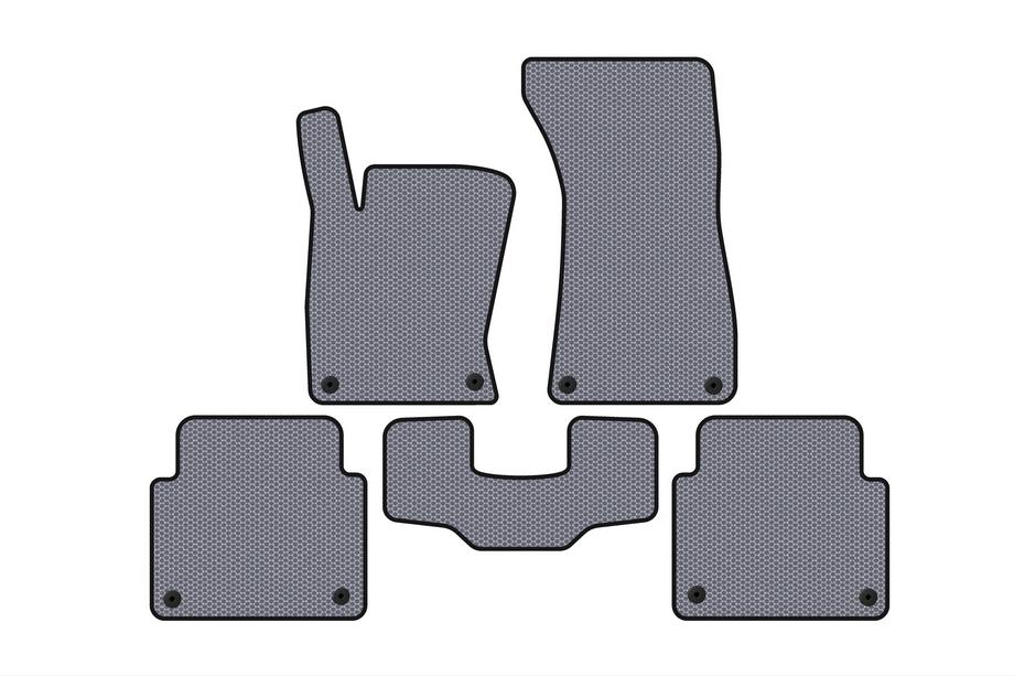 Audi A8 2002–2009 Carsuit gumijaste preproge za notranjost (Short, sive) Image