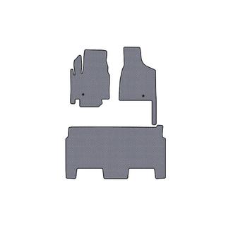 Gumijasti talni predpražniki za notranjost Carsuit (2008–2020, 2 vrsti, 8-sedežni/oprema SXT, sivi) Dodge Grand Caravan V 2008–2020 fotografija 1