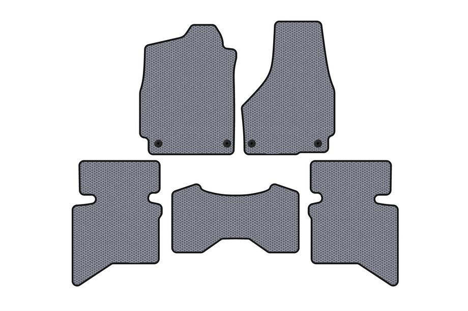 Dodge RAM (DS/DJ/D2) 2009–2024 Gumijaste preproge Carsuit za notranjost (2009+, 5-sedežna/4-sedežna kabina, siva) Image