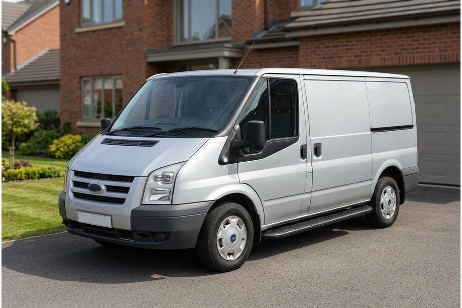 Ford Transit 2000–2014 Bočne stopnice Bosphorus Black (2 kos, aluminij) Image