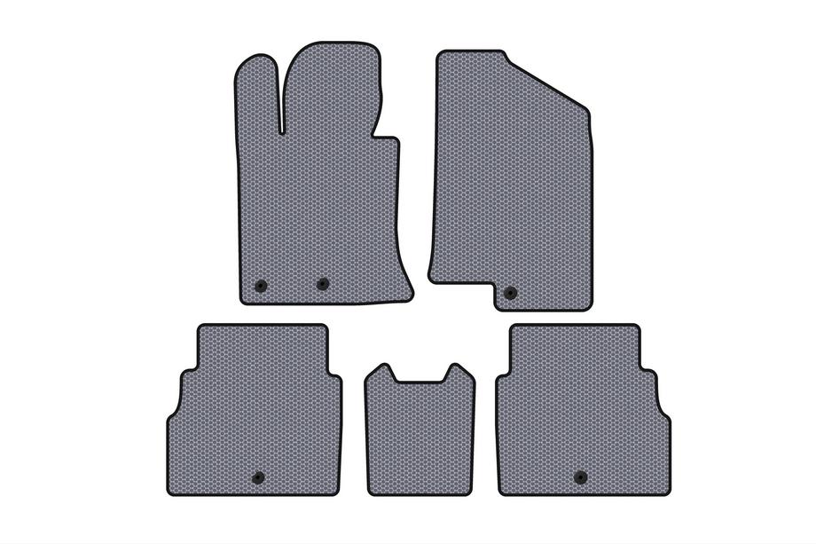 Hyundai Sonata YF 2010–2014 Gumijasti tepihi za notranjost Carsuit V2 (siva) Image
