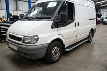 Ford Transit 2000–2014 Stranske stopnice Tayga Grey (2 kos, aluminij) fotografija 1