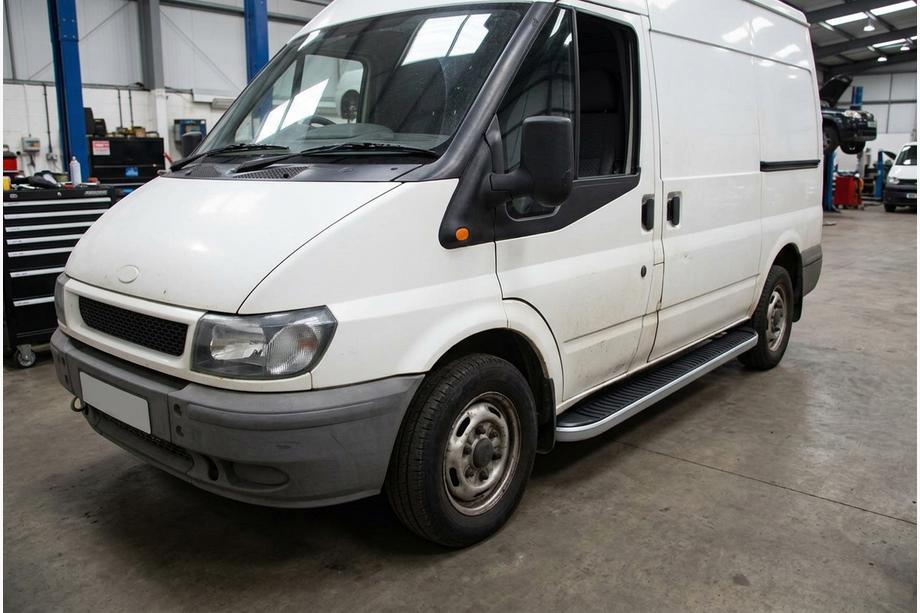 Ford Transit 2000–2014 Stranske stopnice Tayga Grey (2 kos, aluminij) Image