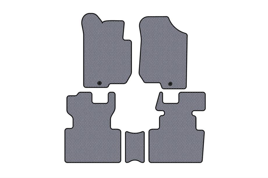 Kia Carens 1999–2012 Gumijasti tepihi za notranjost Carsuit (2006-2012, 2 vrsti, 7-sedežni, siv) Image