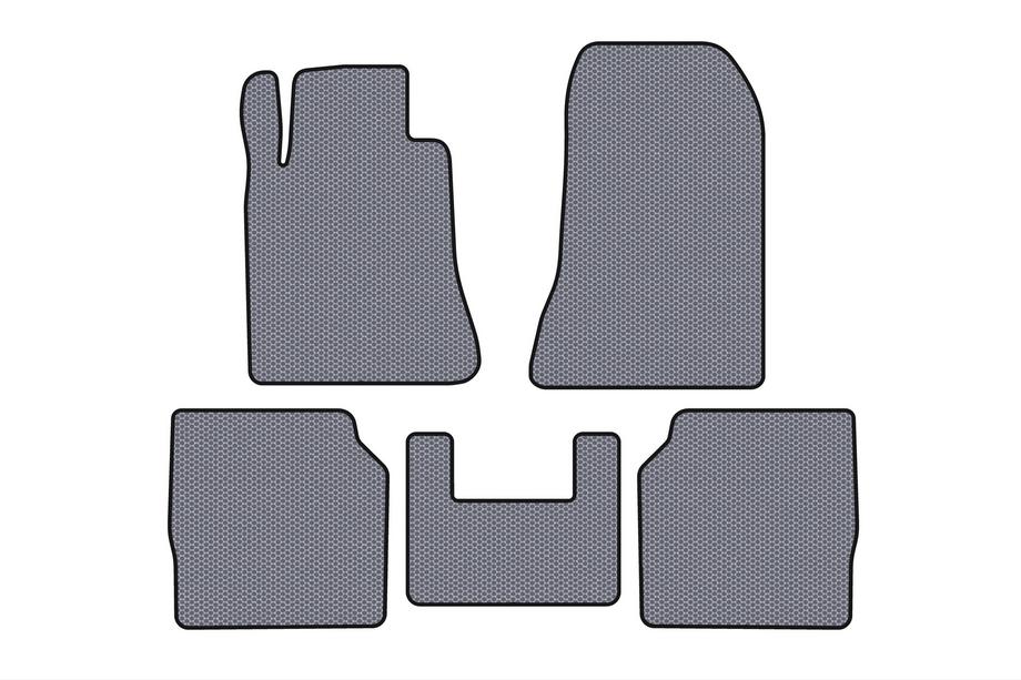 Mercedes razred S W140 1991–1998 Gumijaste preproge za notranjost Carsuit (SD, dolga medosna razdalja, sive) Fotografija 1
