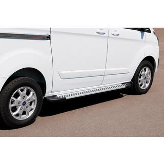 Stranske stopnice Line (2 kosa, aluminij) Ford Custom 2013–2022 fotografija 1