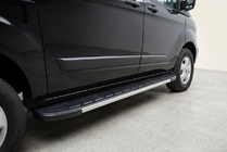 Ford Custom 2013–2022 Bočne stopnice Duru (2 kosa, aluminij) fotografija 1