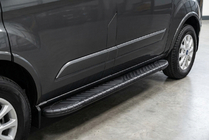 Ford Custom 2013–2022 Bočne stopnice Bosphorus Black (2 kos, aluminij) fotografija 1
