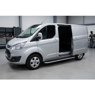 Stranske stopnice Tayga Grey (2 kos, aluminij) Ford Custom 2013–2022 fotografija 1
